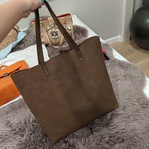 madewell leather tote